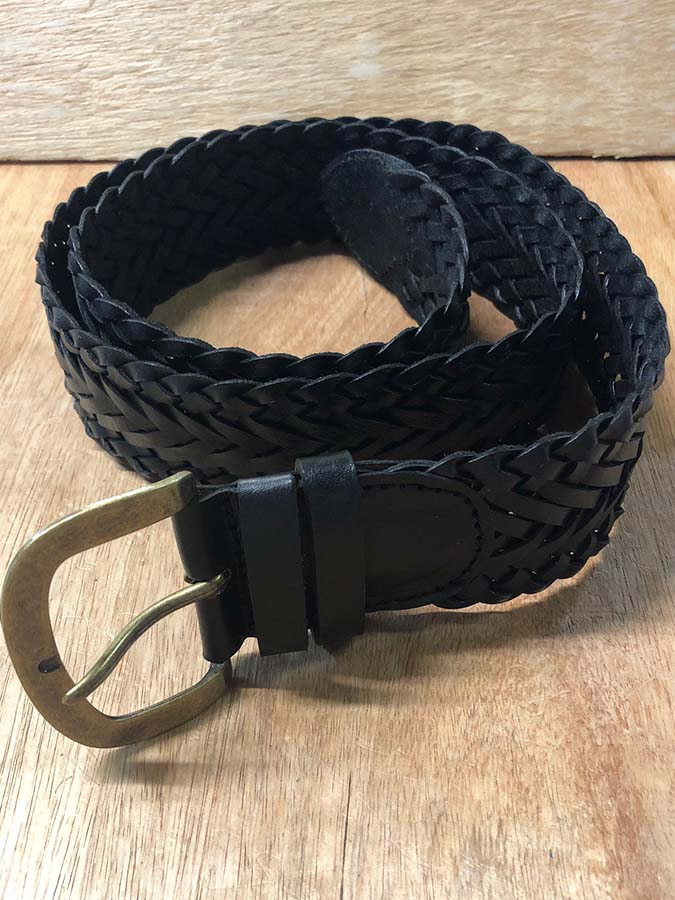 Leather Med Braided Belt