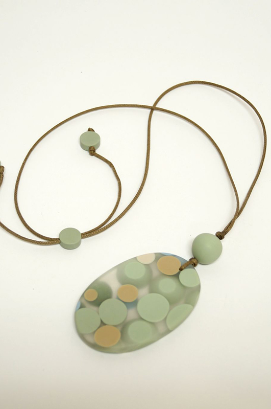 Mint Resin Necklace