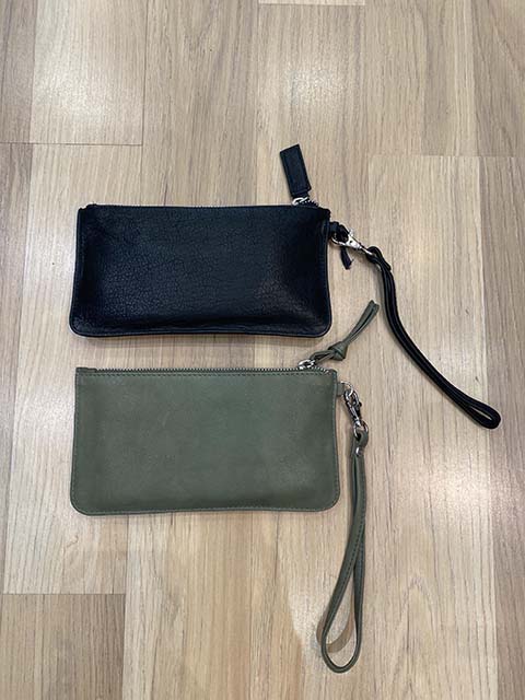 leather clutch small
