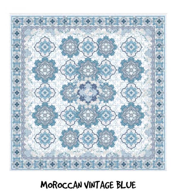moroccan vintage blue towel