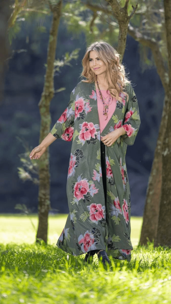 emi-duster floral kimono for summer wear