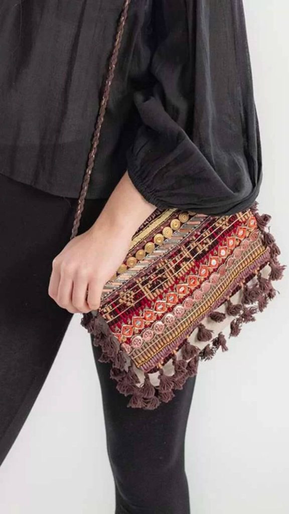 Embroidered bohemian bag Mona Vale fashion boutique