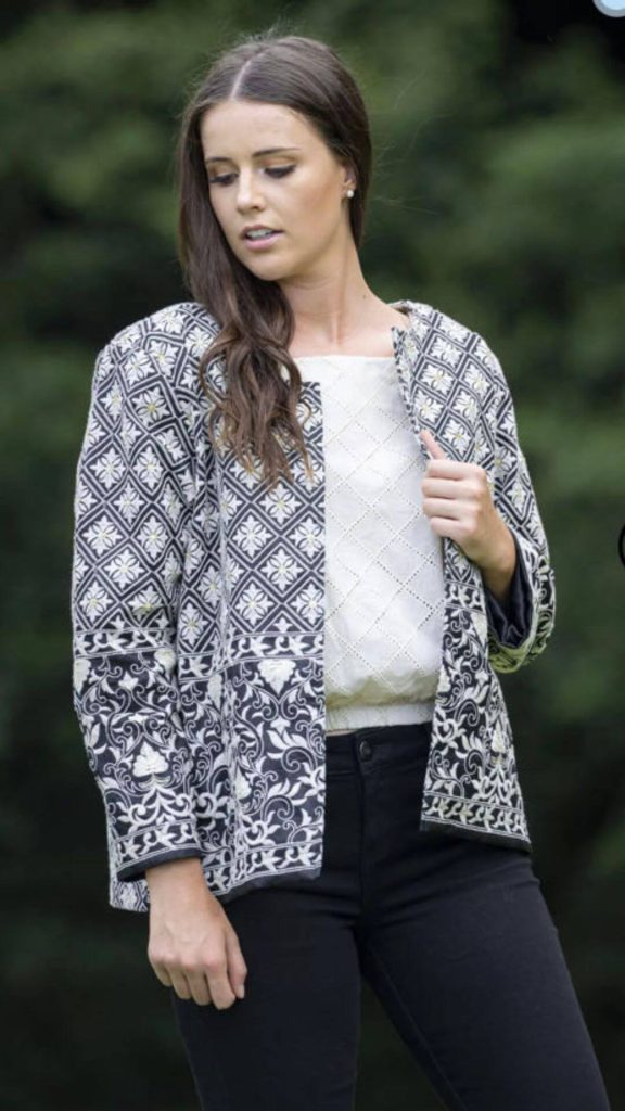 Silk jacket bohemian style for Aussie winters