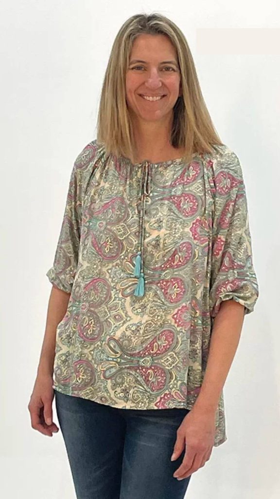 Summertime printed blouse