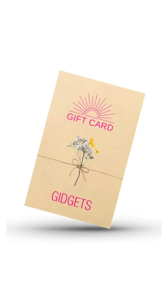 Gidgets gift card