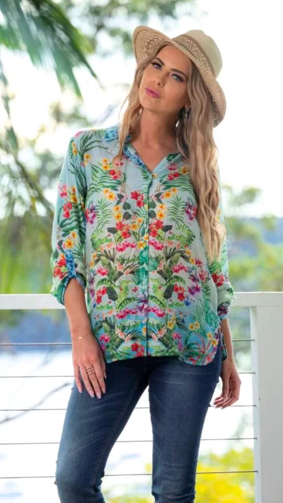 Tropical Shirt Gidgets blouses